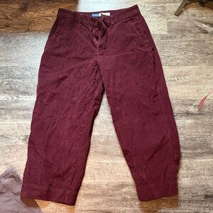 Old Navy Women’s Corduroy Pants in Burgundy Wine